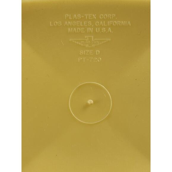 MCM Plastic Canister Set Mid Century Coffee Sugar Tea Yellow 3 Pc Nesting - Picture 4 of 9